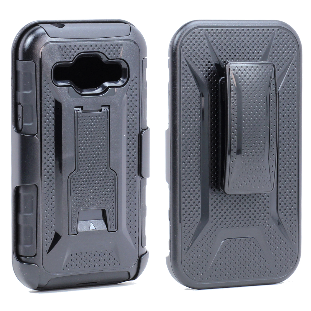 Samsung Galaxy J1 Holster Combo BELT Clip Case (Black)